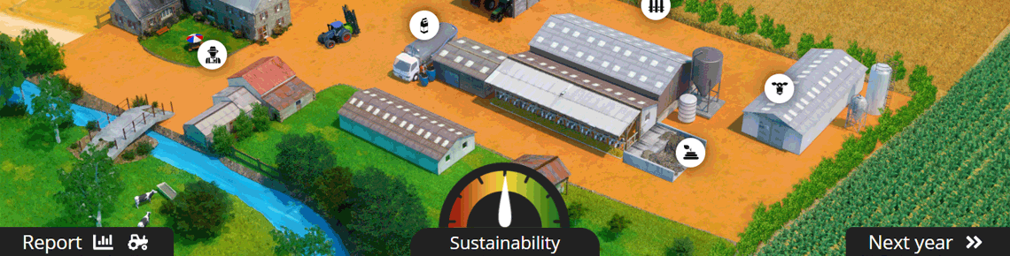 Farm picture with sustainability parameter